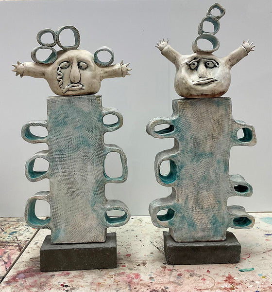 BALANCING ACT, Ceramic, 27"H x 11"W x 4"D , 2024