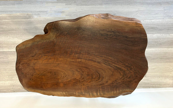 GALAXY OF GRAIN, Natural Edge Walnut Coffee Table, 48"W x 32"D x 18.5"H