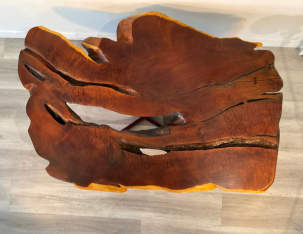 HOLY KIAWE!, Live Edge Hawaiian Kiawe Coffee Table, 46"W x 32"D x 17"H
