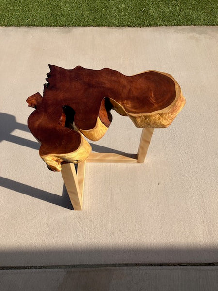 POINT BREAK,  Hawaiian Kiawe Accent Table, 23"W x 17"D x 23"H, 2025