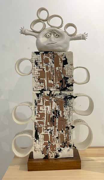 UNCERTAINTY, Ceramic, 36"H x 18"W x 7"D , 2025