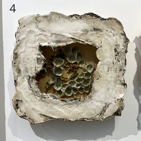 HIDDEN TREASURES, 13"x13", 11.5"x11.5" Ceramic, 2025