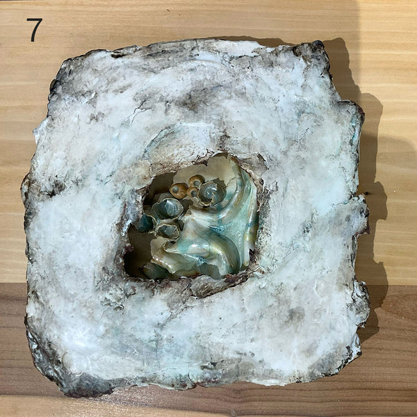 HIDDEN TREASURES, 13"x13", 11.5"x11.5" Ceramic, 2025