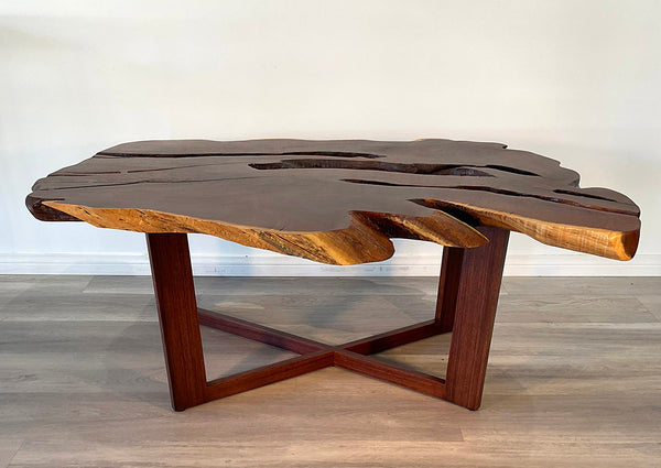 HOLY KIAWE!, Live Edge Hawaiian Kiawe Coffee Table, 46"W x 32"D x 17"H