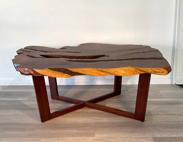 HOLY KIAWE!, Live Edge Hawaiian Kiawe Coffee Table, 46"W x 32"D x 17"H