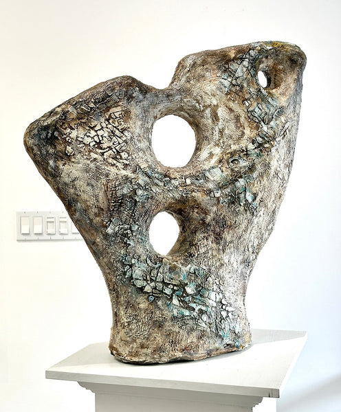 THE JUGGLER, Concrete, 32"H x 32"W x 10"D, 2024