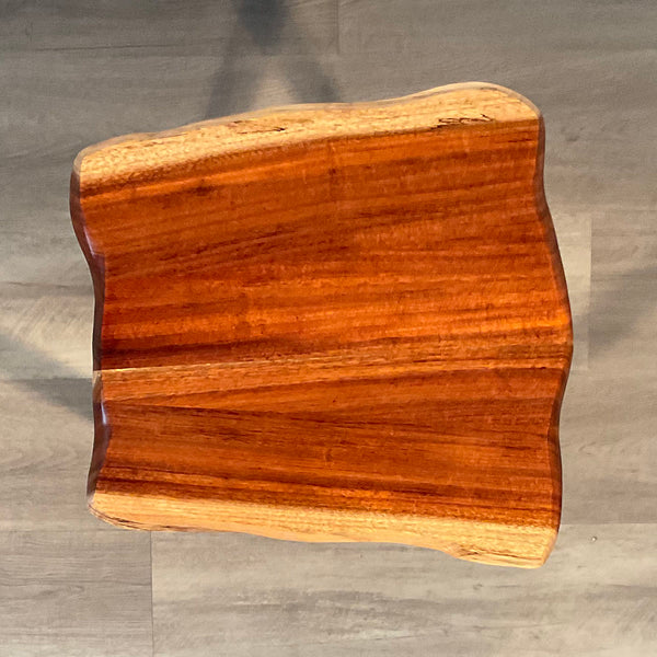 KOA TWIN ONE,  Hawaiian Koa accent table, 15.5"W x 14"D x 17"H, 2025