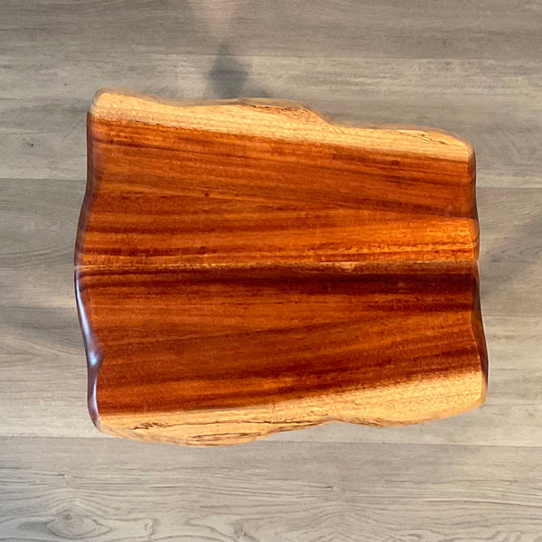 KOA TWIN TWO,  Hawaiian Koa accent table, 15.5"W x 14"D x 17"H, 2025