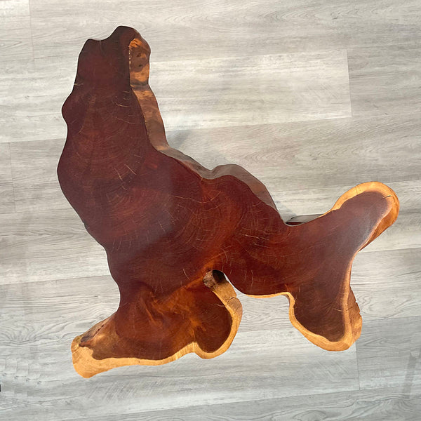 OCEAN'S EDGE, Live Edge Hawaiian Kiawe Coffee Table with Nesting Side Tables, 2024