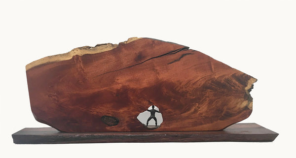 ATLAS SHRUNK, Hawaiian Kiawe Sculpture, 23.5"W x 6"D x 10"H, 2018