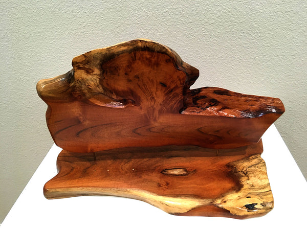 BIRD OF PARADISE, Hawaiian Kiawe, 18.5"W x 11"D x 11"H, 2019