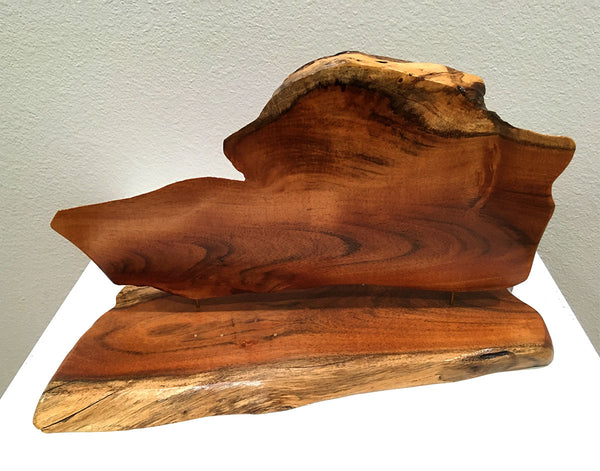 BIRD OF PARADISE, Hawaiian Kiawe, 18.5"W x 11"D x 11"H, 2019