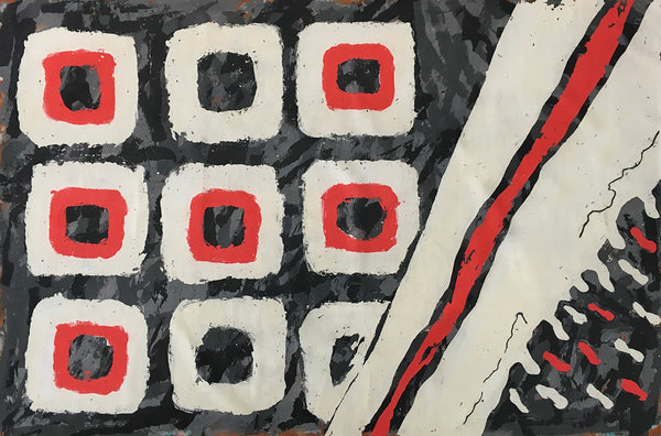 BREAKING FREE, Clay Monoprint on Canvas, 48"H x 72"W x 2"D, 2022