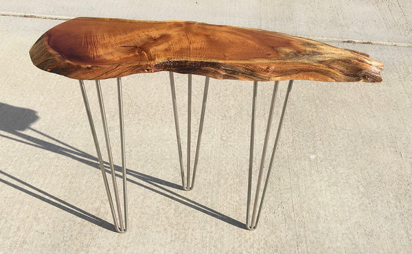 COMET'S TAIL, Hawaiian Kiawe End Table, 32"W x 9"D x 23"H, 2021