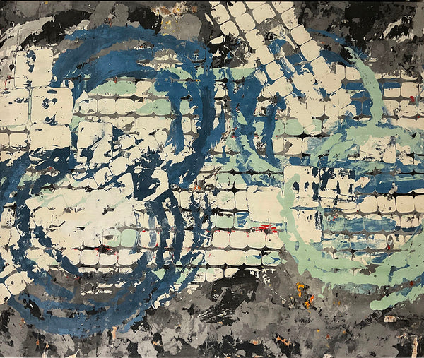 COMING HOME II, Clay Monoprint, 48"W x 40"H, 2022