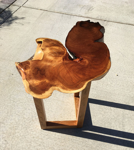 MORNING SANDS,  Hawaiian Kiawe Accent Table, 24"W x 17"D x 23"H, 2020