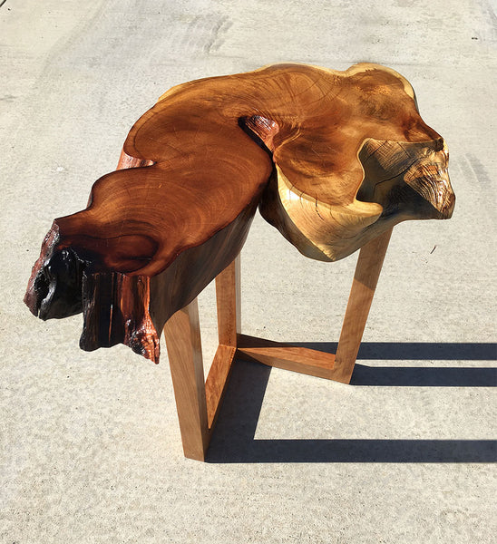 MORNING SANDS,  Hawaiian Kiawe Accent Table, 24"W x 17"D x 23"H, 2020