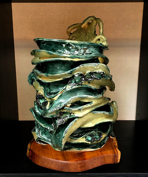 Octopus's Garden, Sculpture Ceramic, 17"H x 14"W x 12"D, 2020
