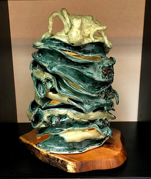 Octopus's Garden, Sculpture Ceramic, 17"H x 14"W x 12"D, 2020