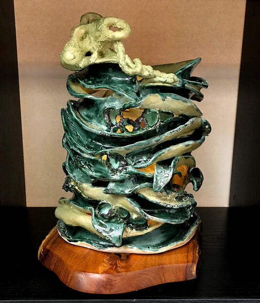 Octopus's Garden, Sculpture Ceramic, 17"H x 14"W x 12"D, 2020