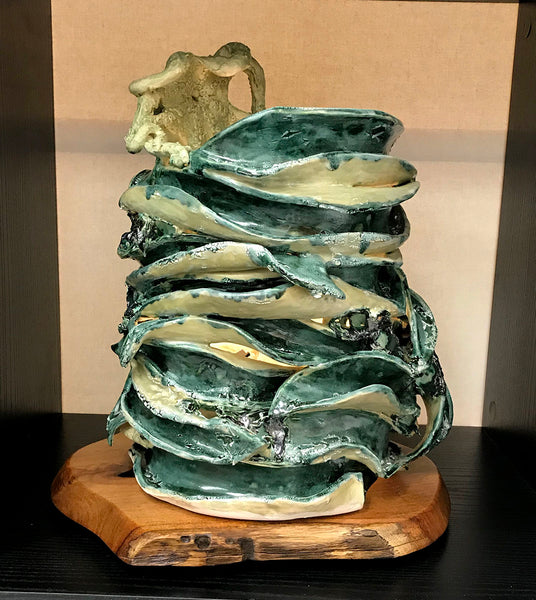 Octopus's Garden, Sculpture Ceramic, 17"H x 14"W x 12"D, 2020