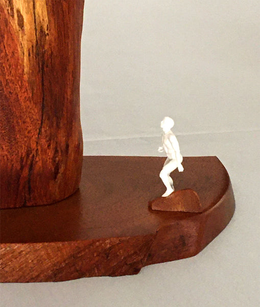 PLANNING THE ASCENT, Hawaiian Kiawe Sculpture, 18"W x 5"D x 17"H, 2020