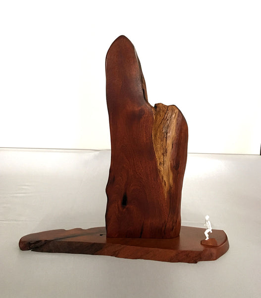 PLANNING THE ASCENT, Hawaiian Kiawe Sculpture, 18"W x 5"D x 17"H, 2020