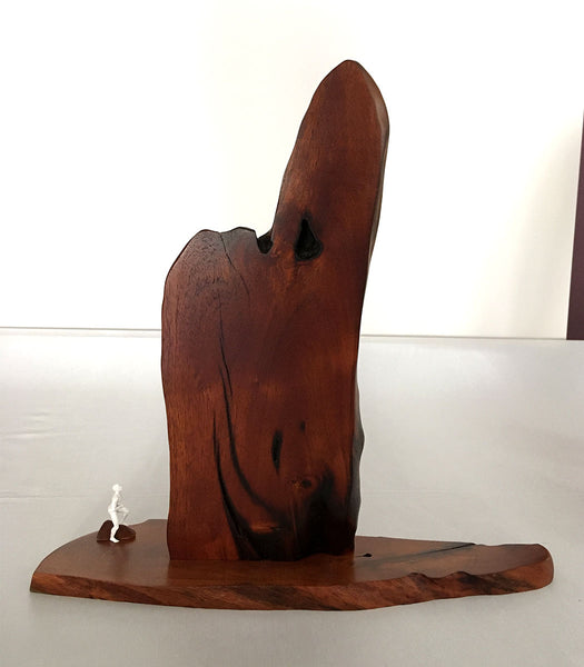 PLANNING THE ASCENT, Hawaiian Kiawe Sculpture, 18"W x 5"D x 17"H, 2020