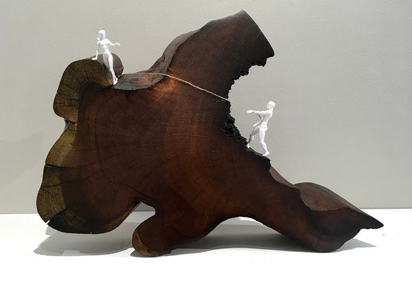 Get Off My Cloud!, 14"W x 3"D x 10"H, Kiawe Sculpture
