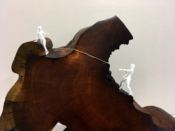 Get Off My Cloud!, 14"W x 3"D x 10"H, Kiawe Sculpture