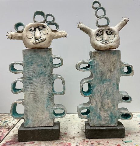 BALANCING ACT, Ceramic, 27"H x 11"W x 4"D , 2024