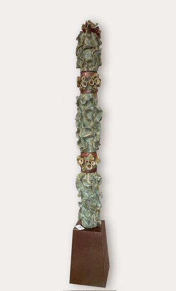 CONFLUENCE, Ceramic, 12"W X 12"D X 84"H (including base)