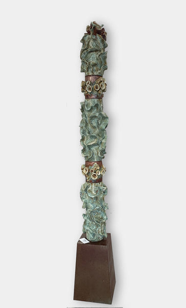 CONFLUENCE, Ceramic, 12"W X 12"D X 84"H (including base)