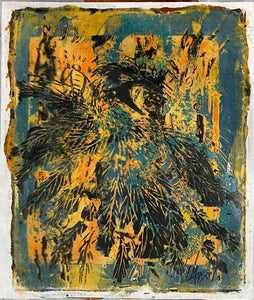 GUARDIAN, Clay Monoprint, 24"H x 20.5"W, 2019