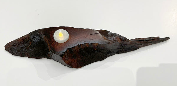 NATURE'S GLOW, Live-Edge Tealight Holders