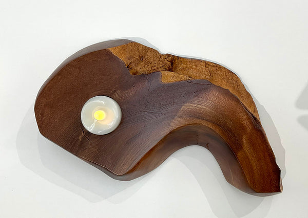NATURE'S GLOW, Live-Edge Tealight Holders