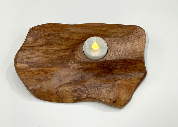 NATURE'S GLOW, Live-Edge Tealight Holders