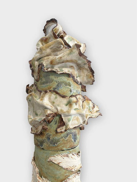 LETTING GO, Ceramic, 12"W X 12"D X 84"H (including base)