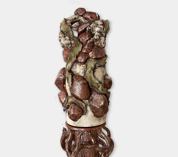 SEDIMENT, Ceramic, 12"W X 12"D X 84"H (including base)