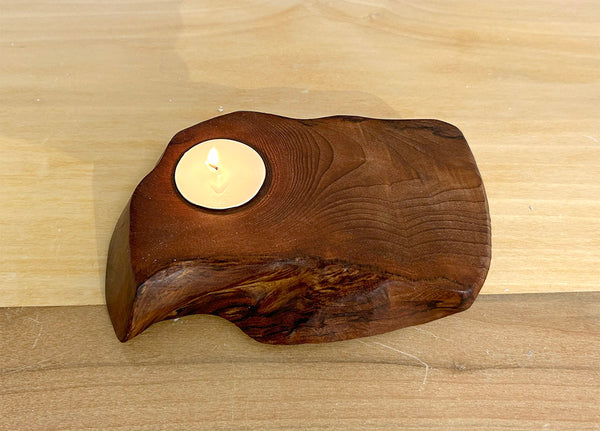 NATURE'S GLOW, Live-Edge Tealight Holders
