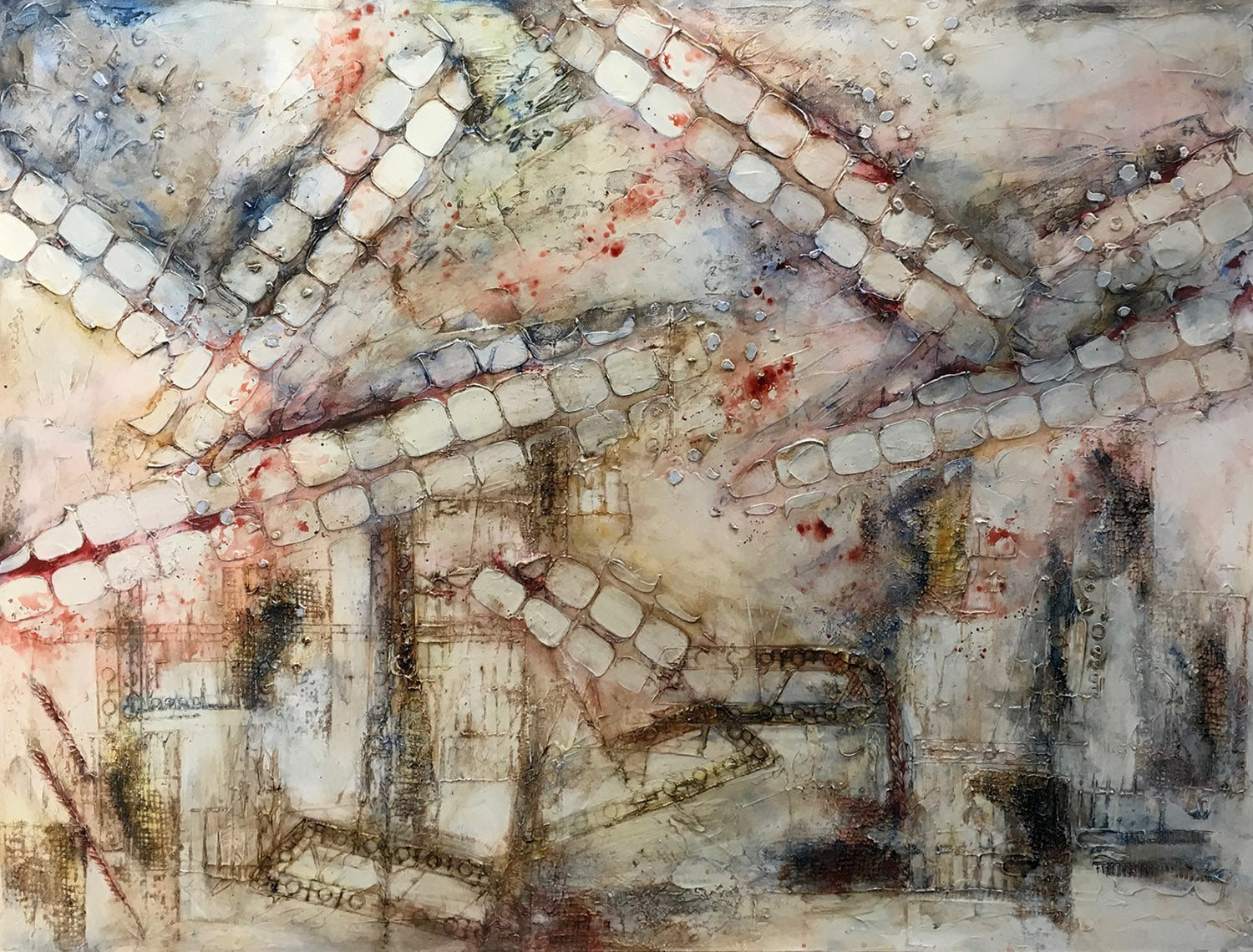 20/20, Mixed Media on Canvas, 36"H x 48"W, 1.5"D, 2020