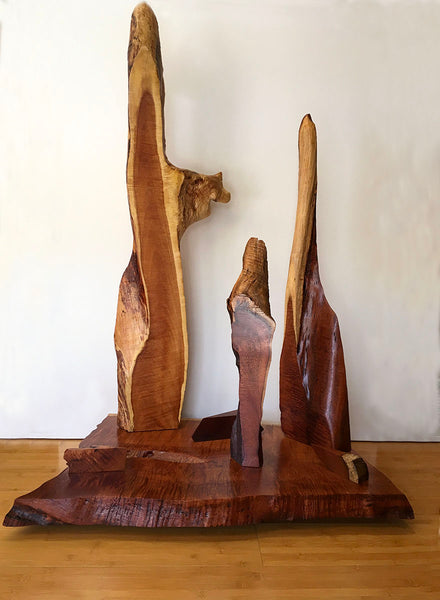 UNTITLED, Hawaiian Kiawe Sculpture, 31"W x 21"D x 48"H, 2020,  REQUEST SHIPPING QUOTE