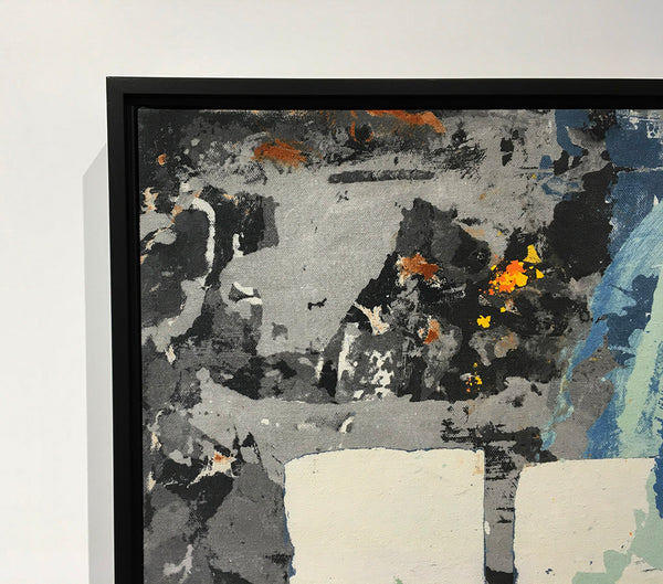 SOWING THE SEEDS OF POSSIBILITY, Clay Monoprint in black floating frame, 48"H x 72"W x 2"D, 2021